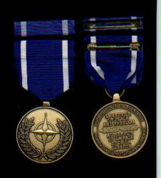 NATO Medal with ribbon bar